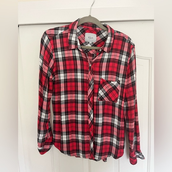 Rails Plaid Button Down, Medium, Red - Picture 1 of 4